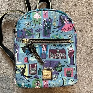 Dooney & Bourke Blue haunted mansion mini Backpack